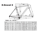 Improved internal routing X gravel bike